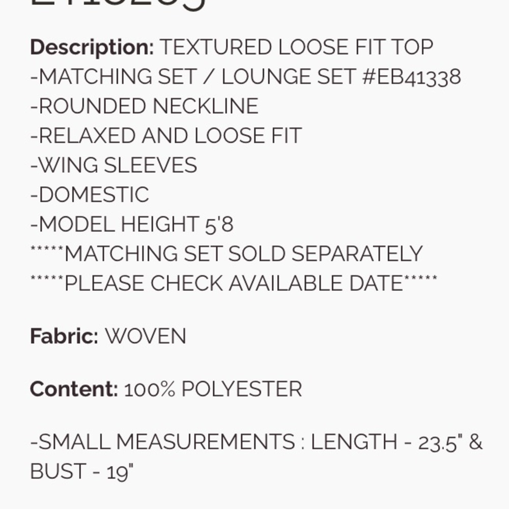 170 1 left ❤️Easel TEXTURED LOOSE FIT TOP AND SHORTS
-MATCHING SET - Picture 5 of 6